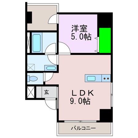 アリビオ歩行町の物件間取画像